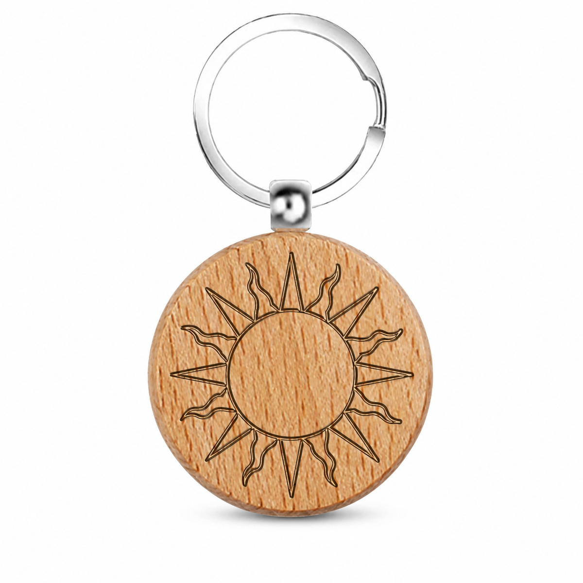 Llavero de Madera Sol