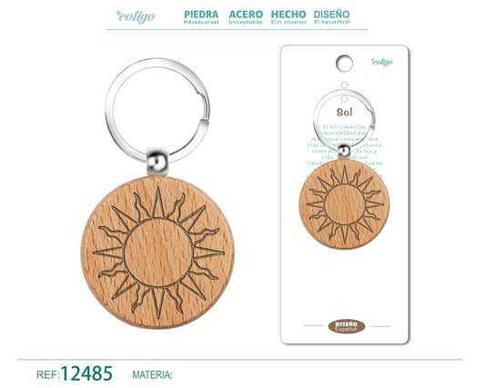 Llavero de Madera con SOL