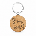 Llavero de Madera Elefante