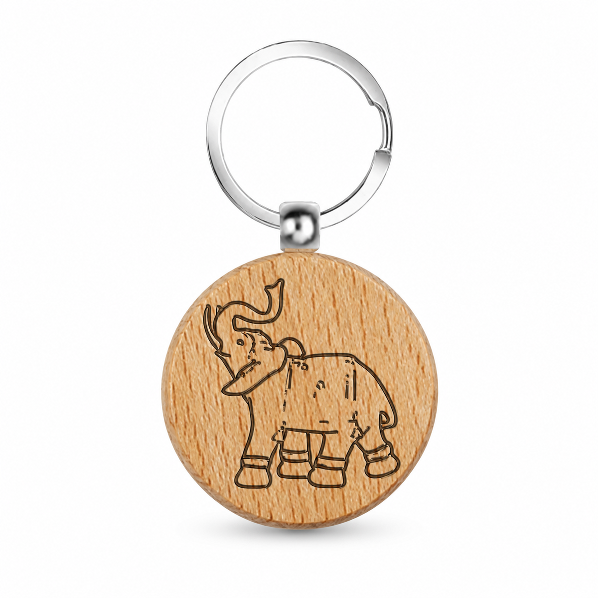 Llavero de Madera Elefante