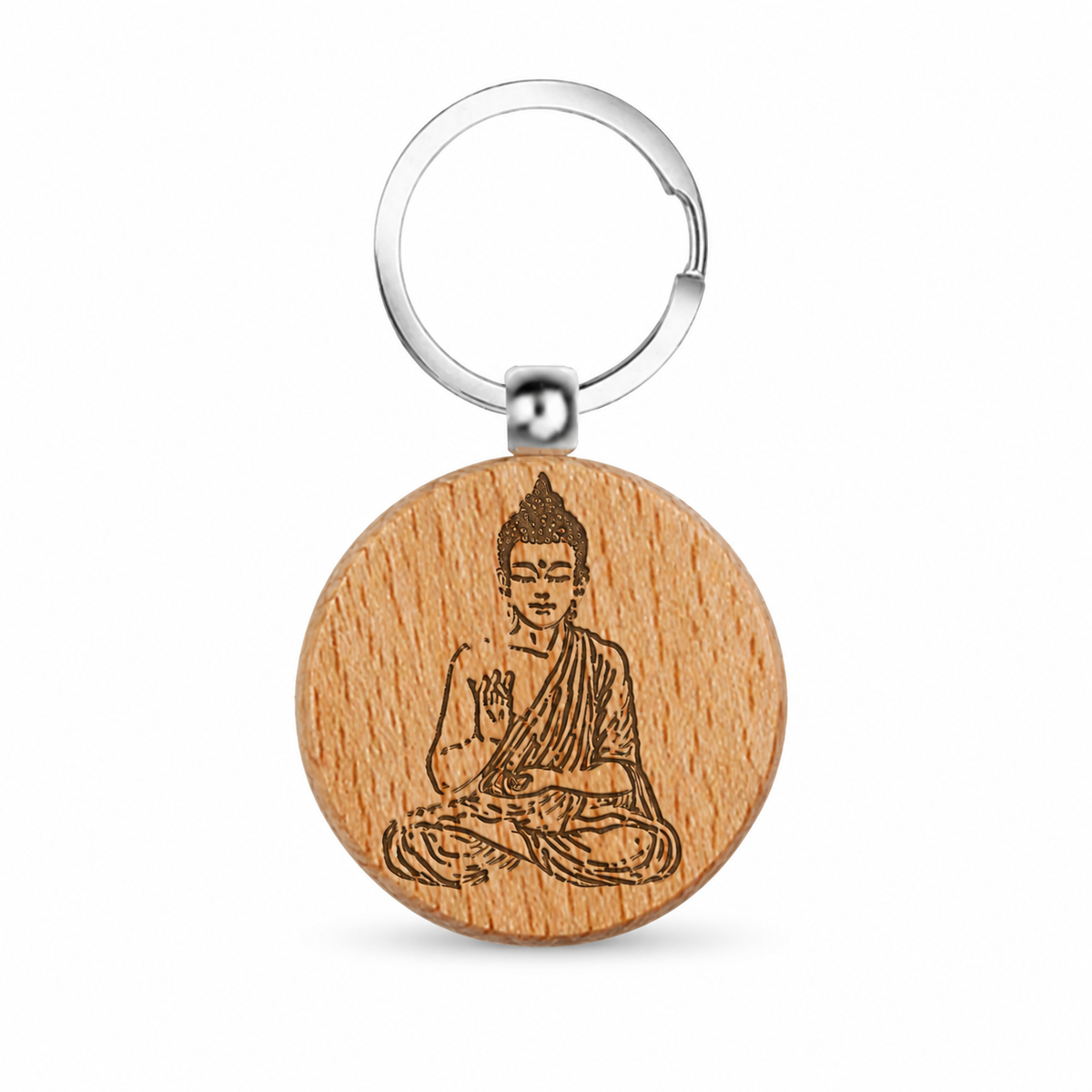 Llavero de Madera Buda