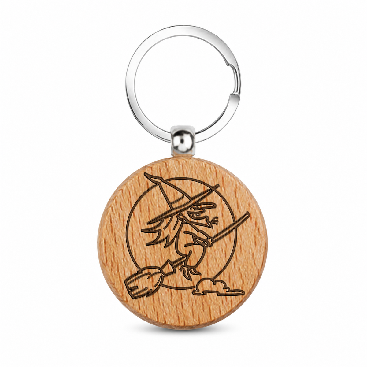 Llavero de Madera Bruja