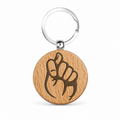 Llavero de Madera Mano Higa