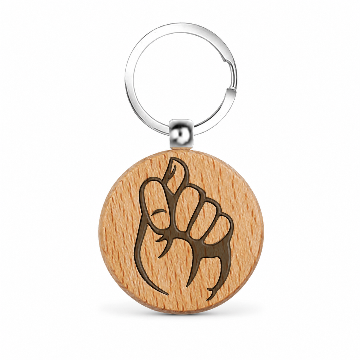 Llavero de Madera Mano Higa