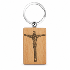 Llavero de Madera Jesús Crucificado