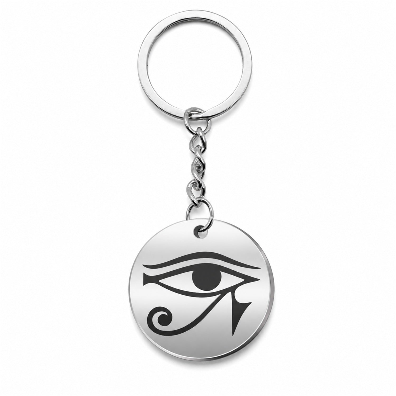 Llavero Acero Símbolo Suerte Ojo de Horus