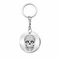 Llavero Acero Símbolo Suerte Calavera