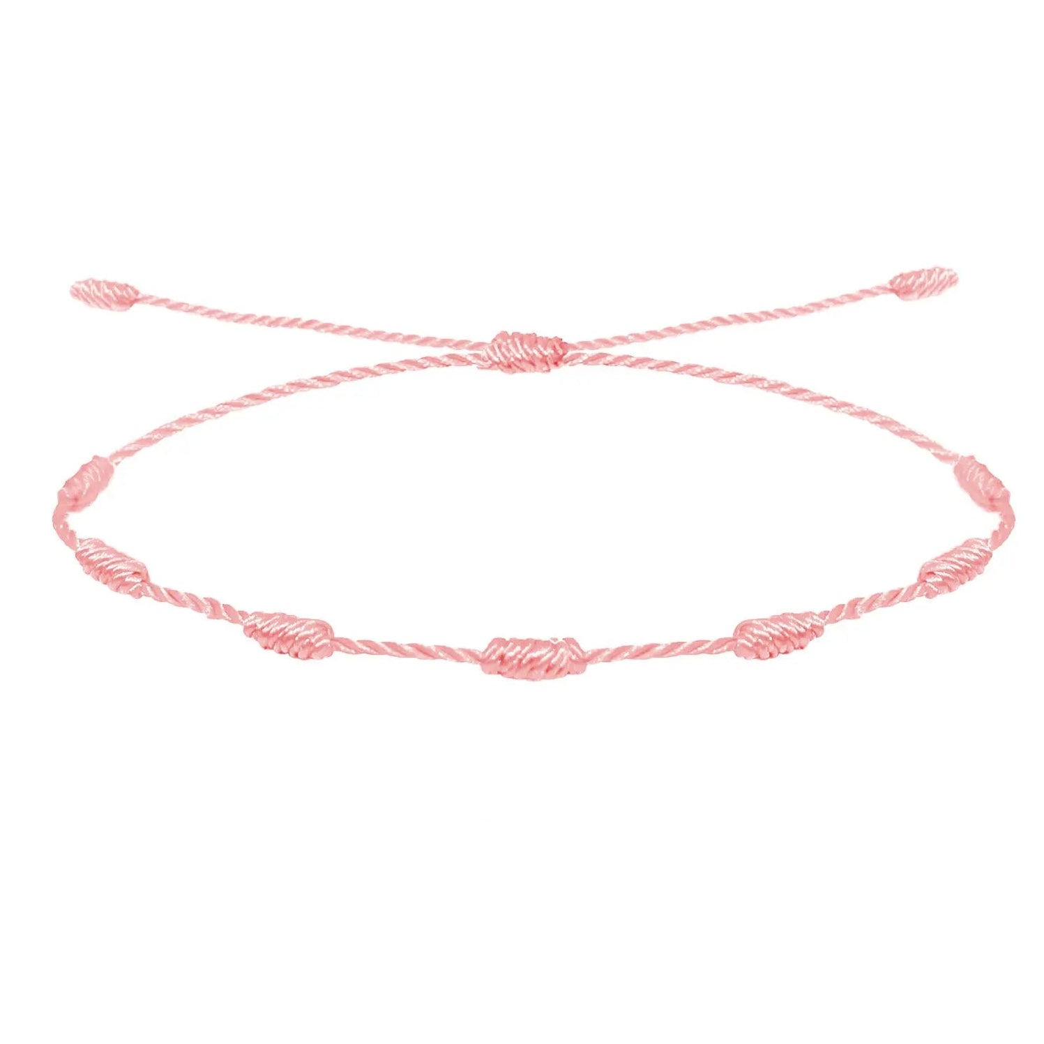 Pulsera 7 Nudos Rosa