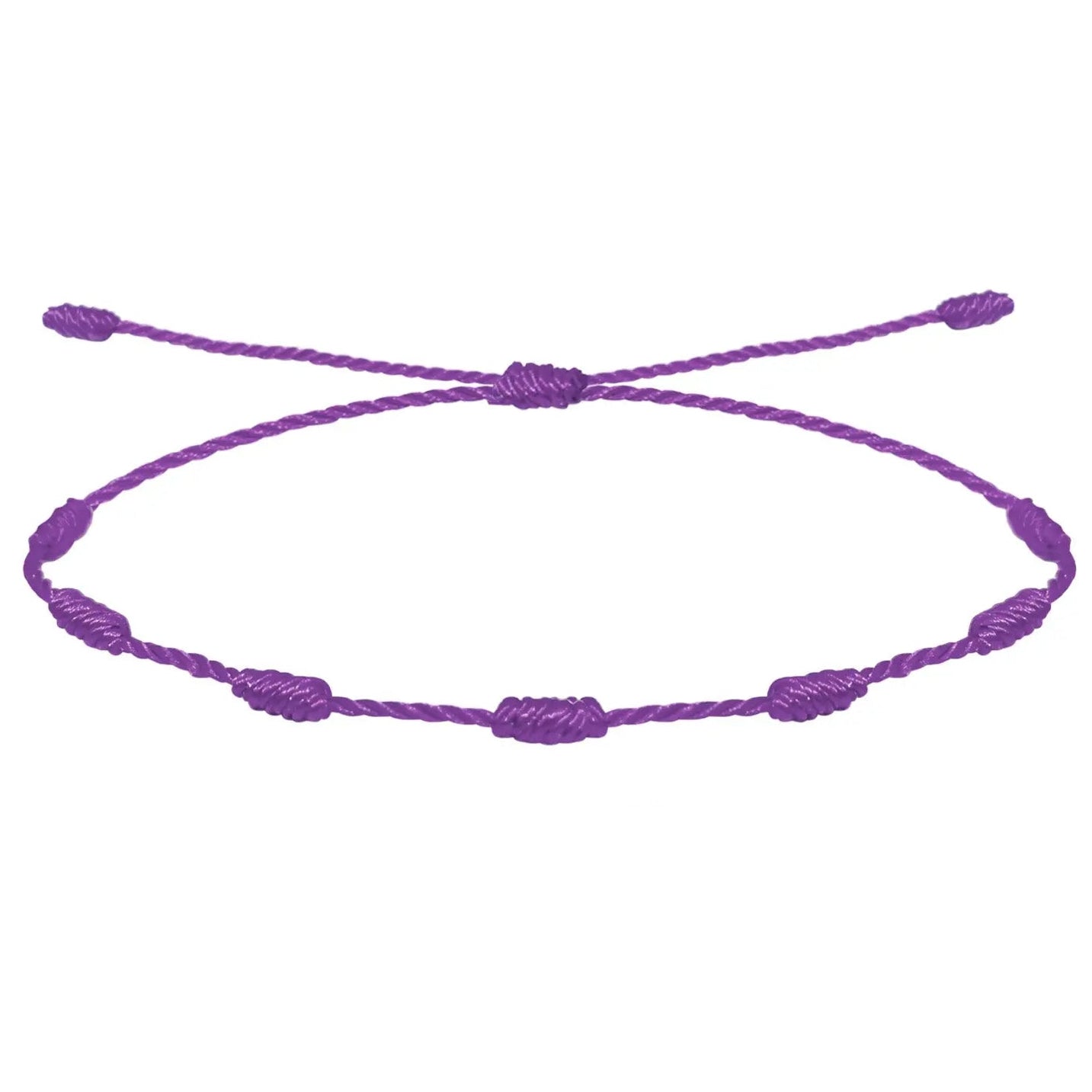Pulsera 7 Nudos Violeta