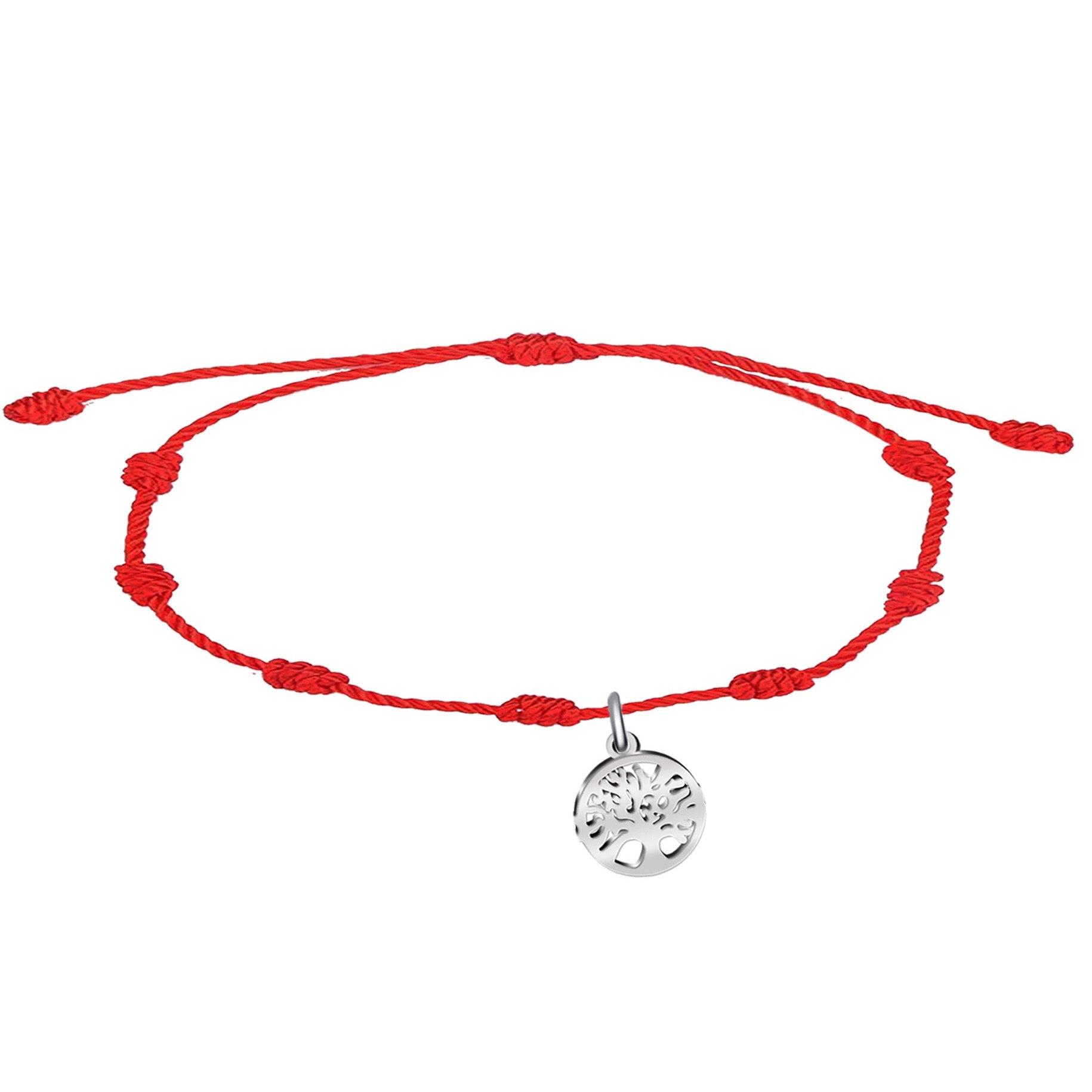 Pulsera 7 Nudos con Árbol de la Vida cotigo