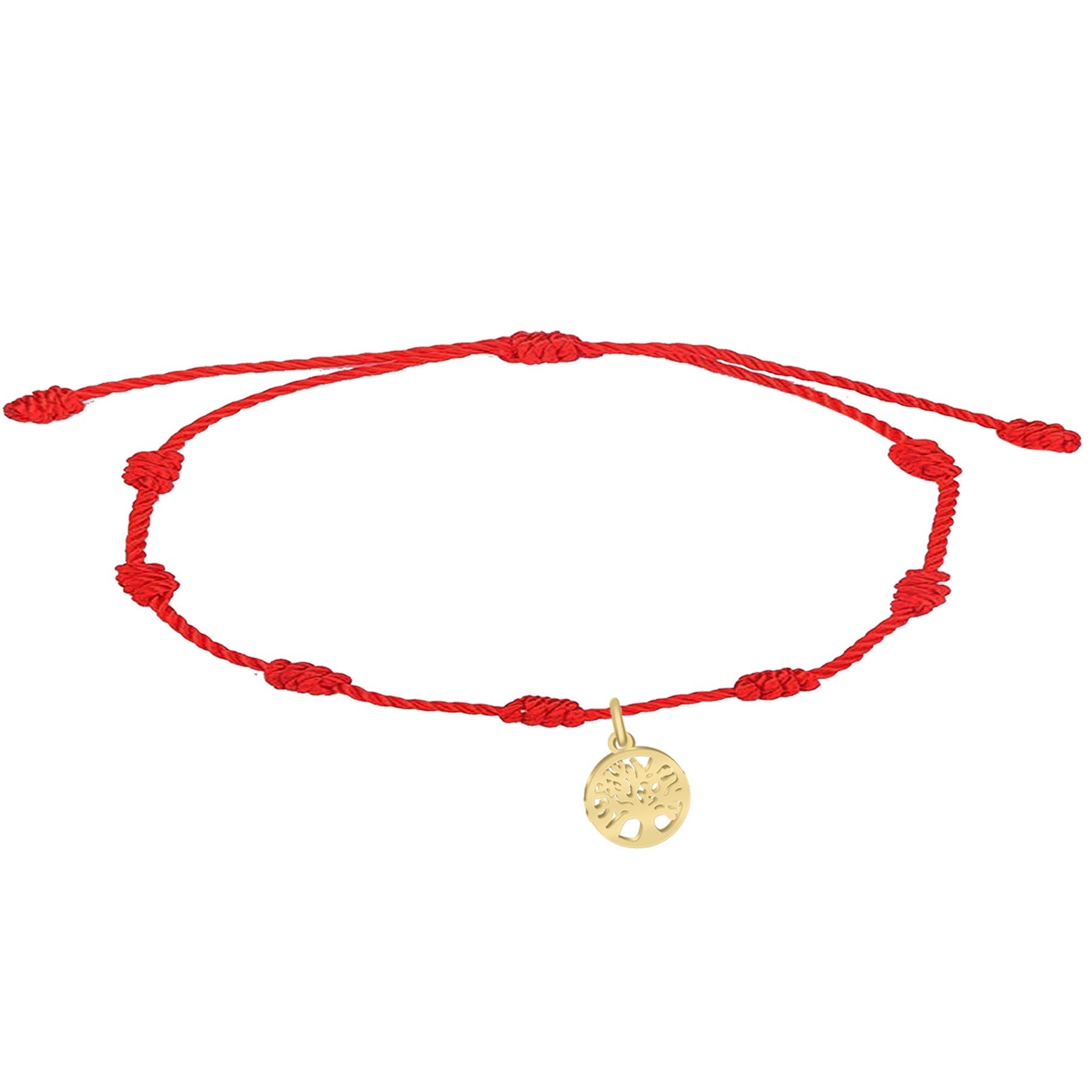 Pulsera 7 Nudos con Árbol de la Vida cotigo