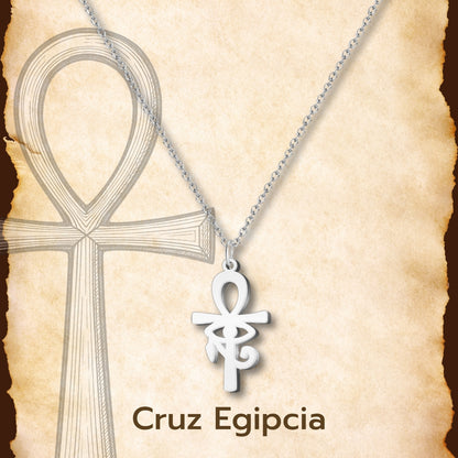 Collar Cruz Caravaca Acero Inoxidable, Cruz de la Victoria, Cruz Tau, Cruz Egipcia, Cruz de Santiago