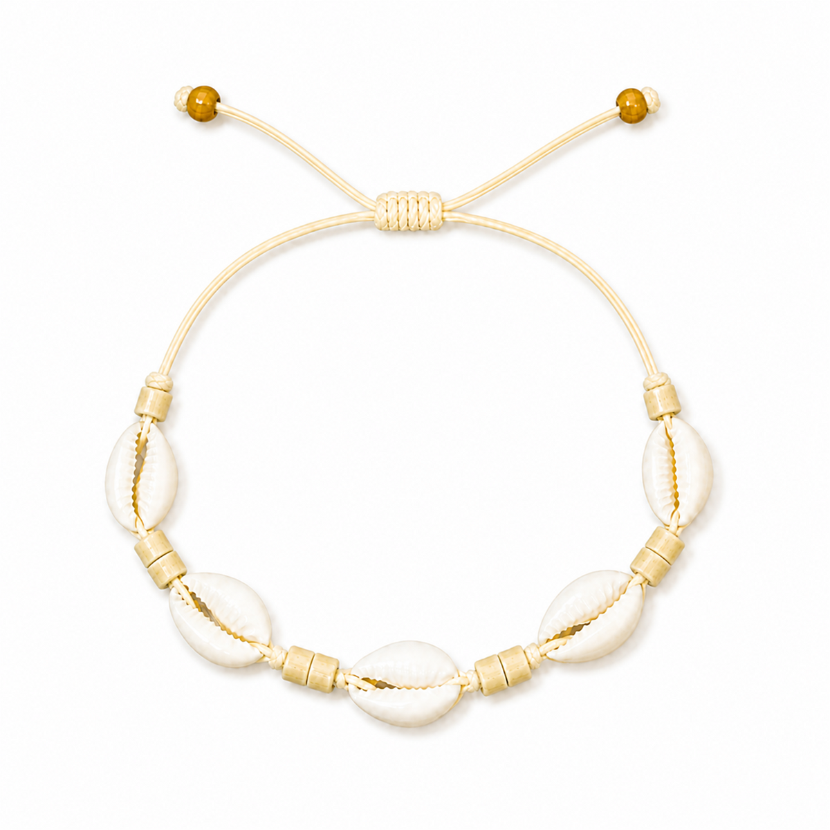 Pulsera Concha Hilo Encerado