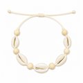 Pulsera Concha Hilo Encerado Natural