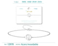 Pulsera Sol y Luna en Acero Inoxidable en acabado plateado – vista principal del diseño sol y luna