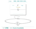 Pulsera con Ojo Turco en Medallón de Acero Inoxidable en acabado plateado – vista principal