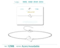 Pulsera Huella de Pie en Acero Inoxidable – vista principal del diseño huella de pie