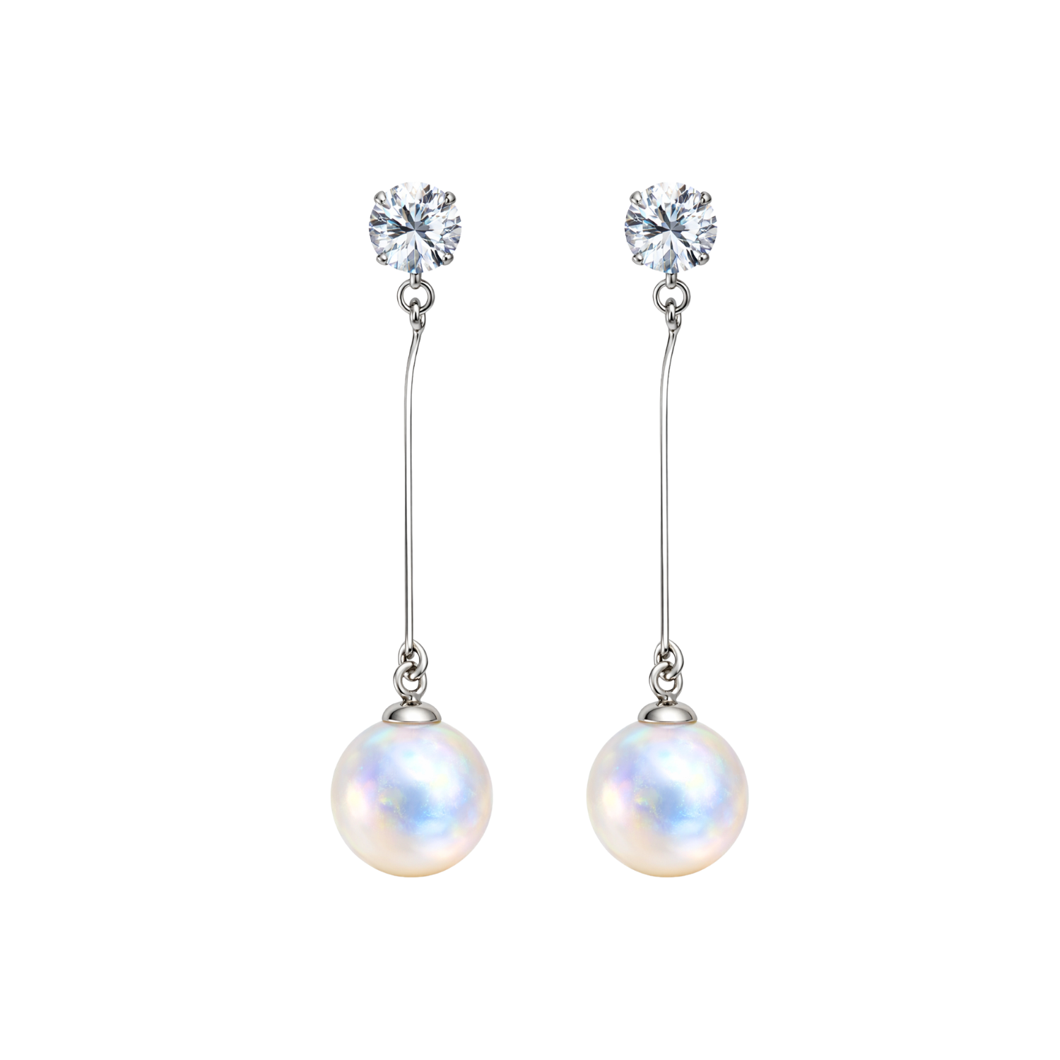 Pendientes de Perlas con Circonitas