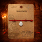Pulsera 7 Nudos Virgen de Covadonga en Acero Plateado cotigo