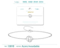 Pulsera Amanecer en Acero Inoxidable en acabado plateado – vista principal del diseño amanecer