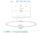 Pulsera Amanecer en Acero Inoxidable en acabado plateado – vista principal del diseño amanecer