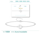Pulsera Brújula en Acero Inoxidable en acabado plateado – vista principal del diseño brújula