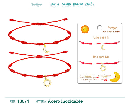 pulsera de 7 nudos