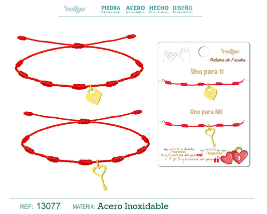 pulsera de 7 nudos