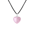 Colgante piedra natural en forma de corazon 13149