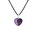 Colgante piedra natural en forma de corazon 13153