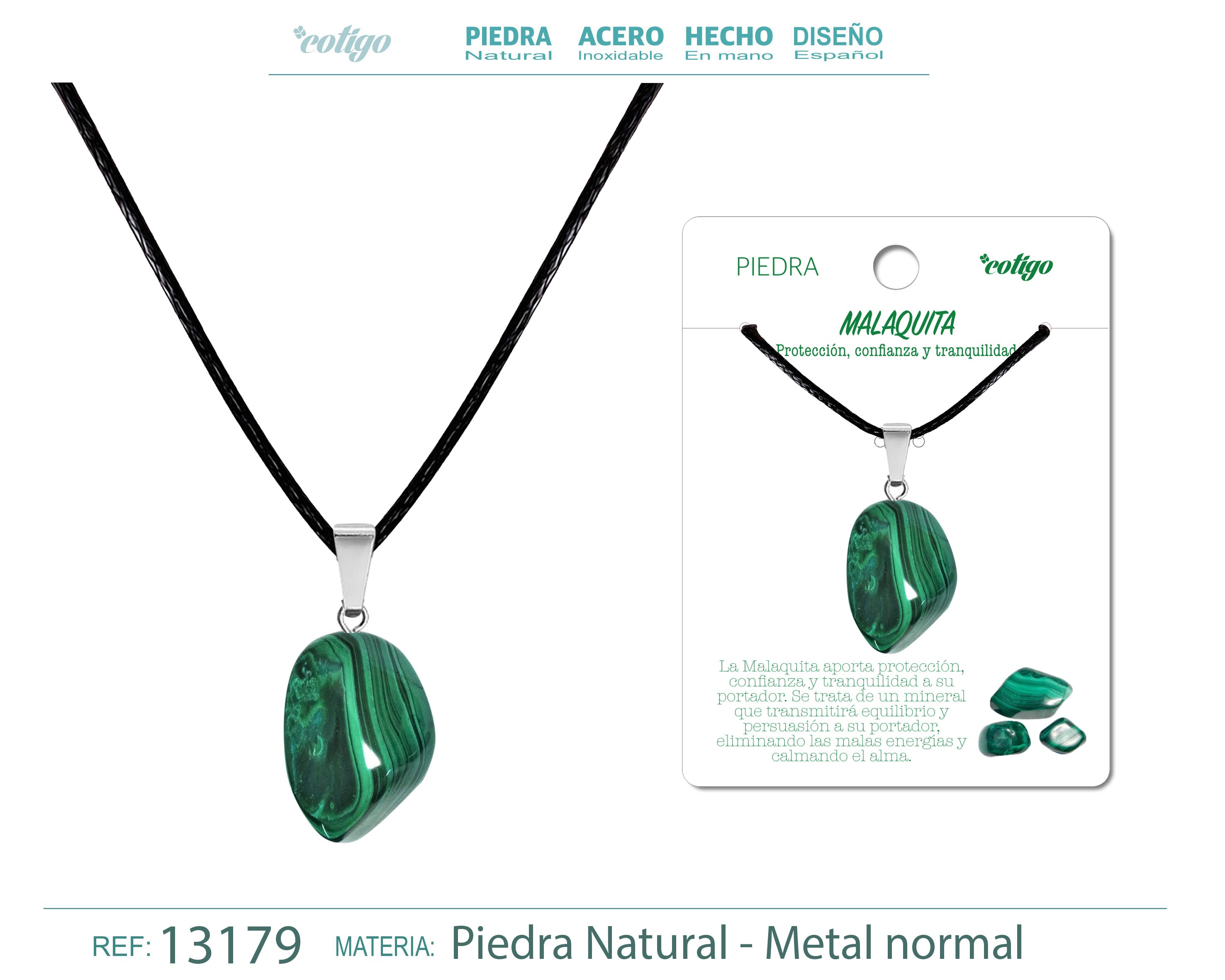 Colgante Piedra natural Malaquita - cotigo