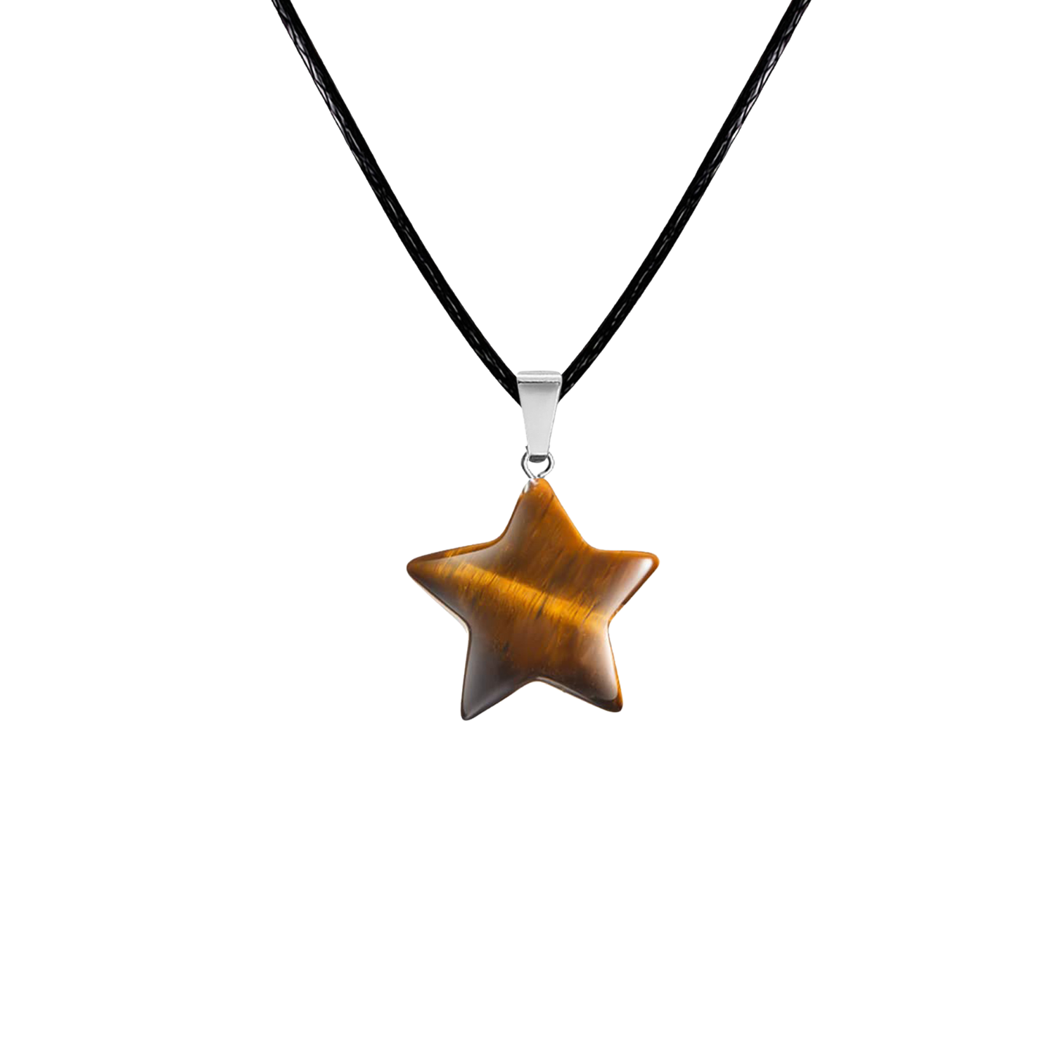 Colgante Ojo de Tigre en Forma de Estrella 13195