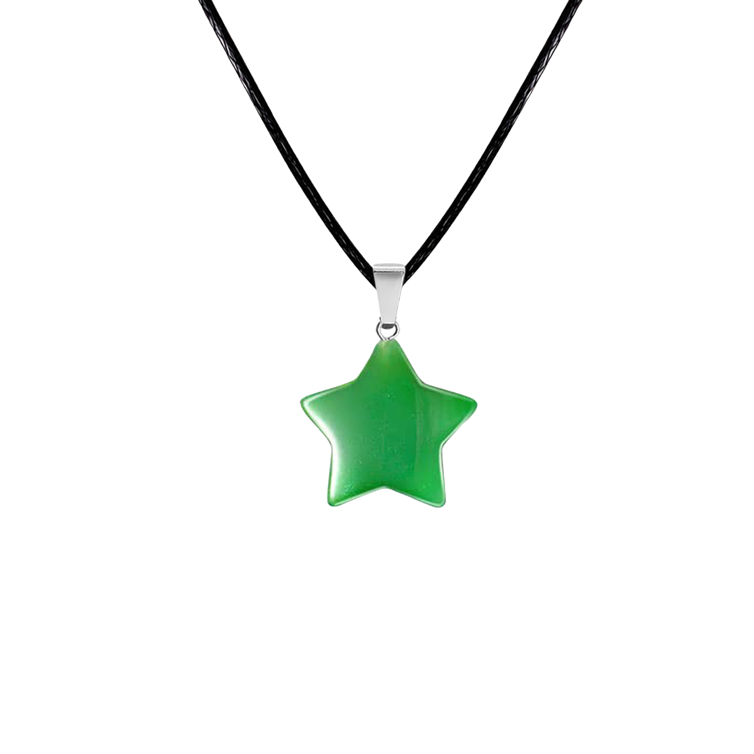 Colgante Aventurina Verde en Forma de Estrella 13196