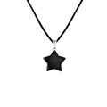 Colgante Agata Negra en Forma de Estrella 13198