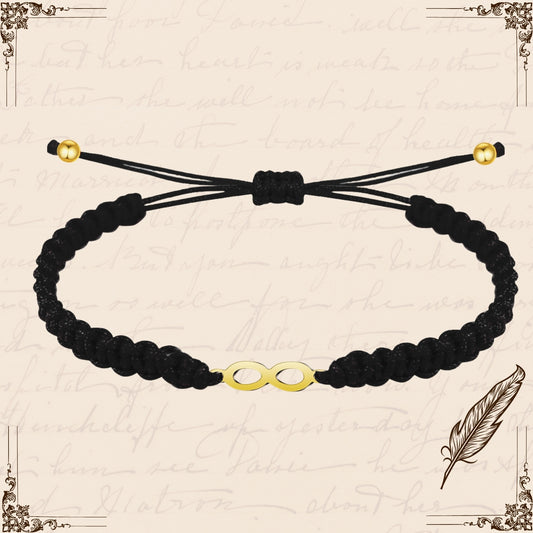 Pulsera Hilo Destino Rojo-Infinito Plateado