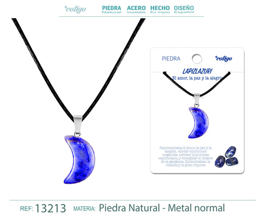 Colgante Luna de piedra Lapislazuli