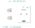 Pendientes Madre e Hijo en Medallón de Acero Inoxidable en acabado plateado – vista principal