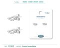 Pendientes de Ala de Ángel en Acero Inoxidable en acabado plateado – vista principal del diseño ala de ángel