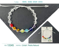 Pulsera 7 Chakras con cristal de Hilo Trenzado - cotigo