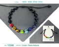 Pulsera 7 Chakras con cristal de Hilo Trenzado - cotigo