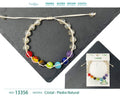 Pulsera 7 Chakras con cristal de Hilo Trenzado - cotigo