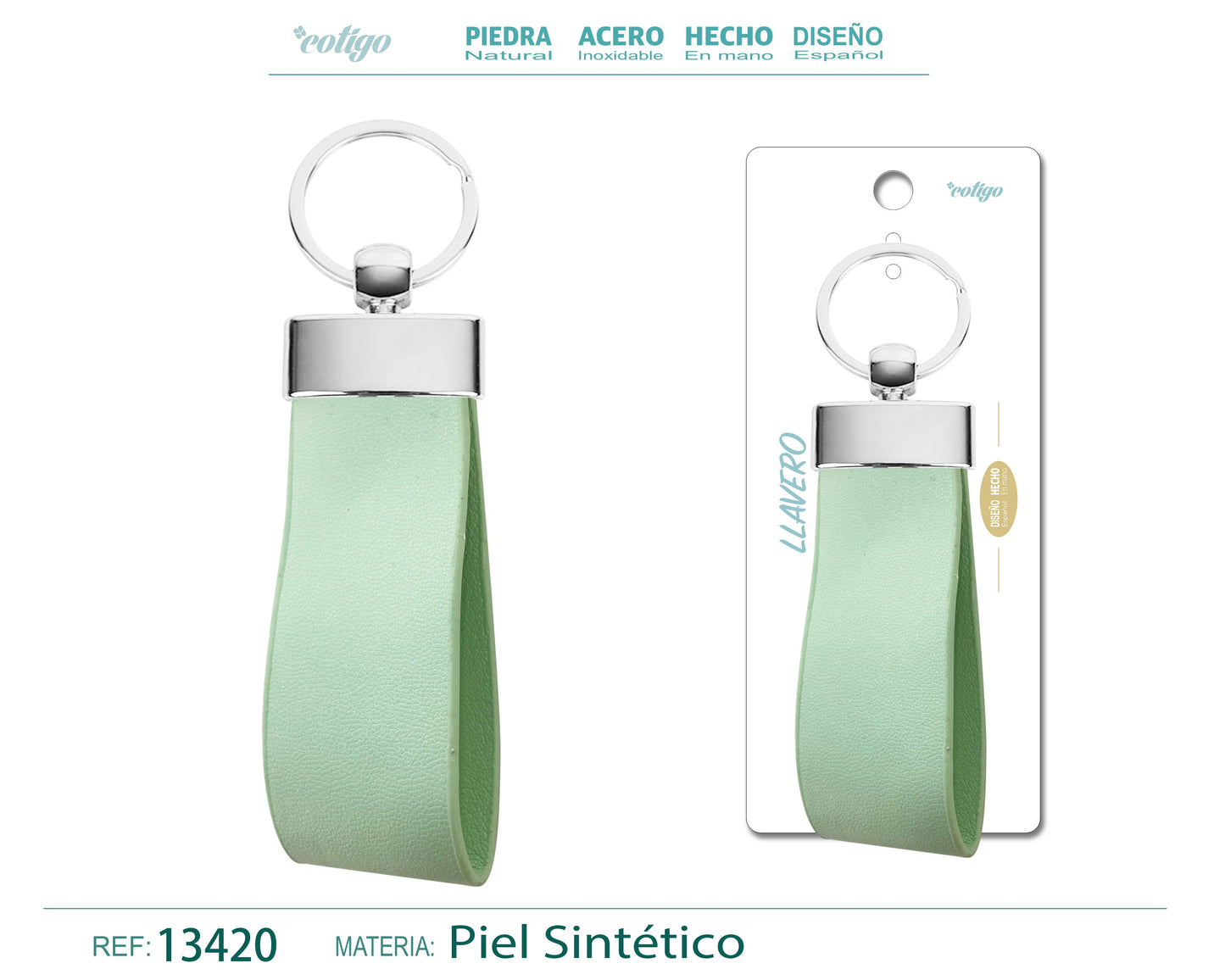 Llavero Cuero sintética