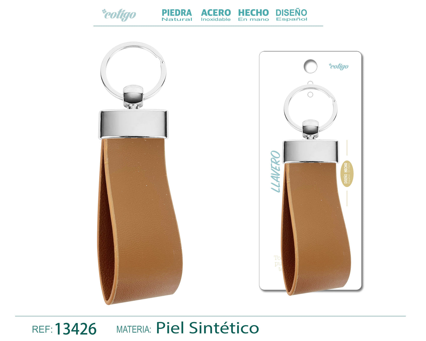 Llavero Cuero sintética