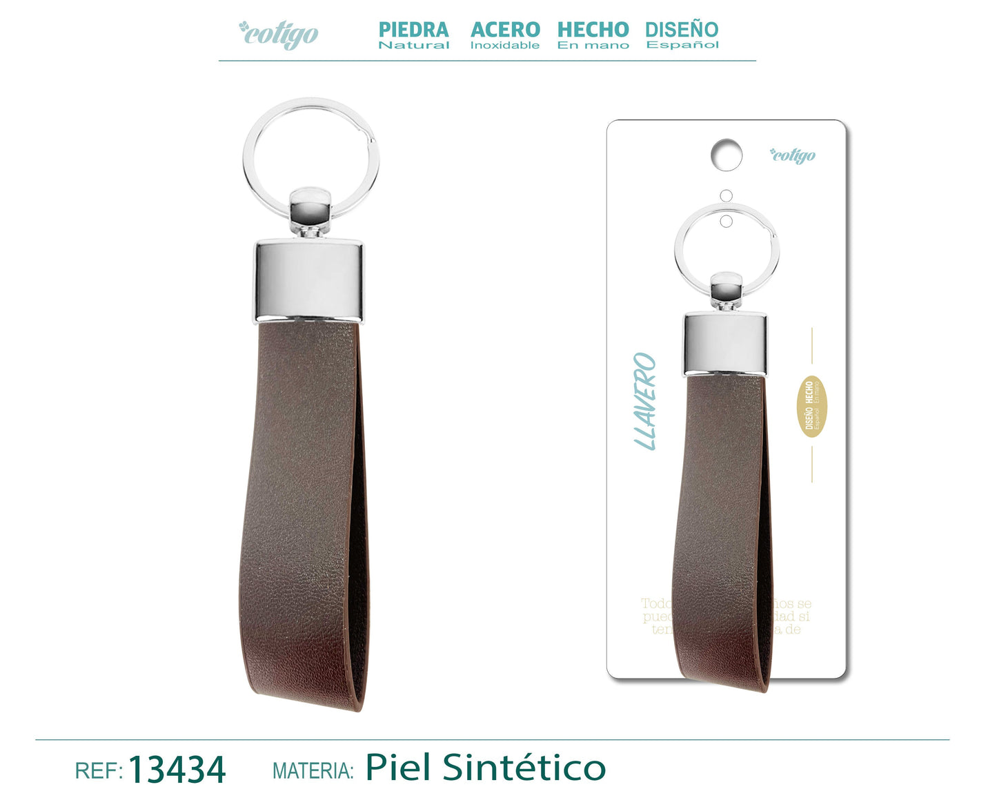 Llavero Cuero sintética