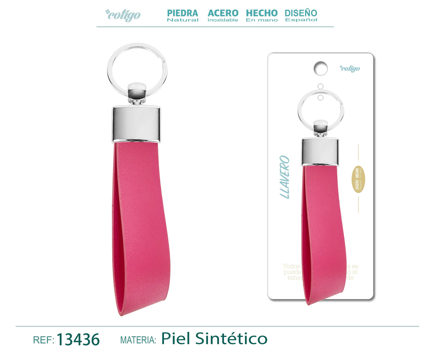Llavero Cuero sintética