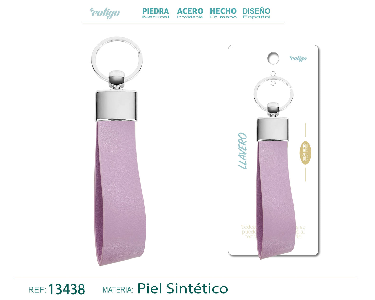 Llavero Cuero sintética