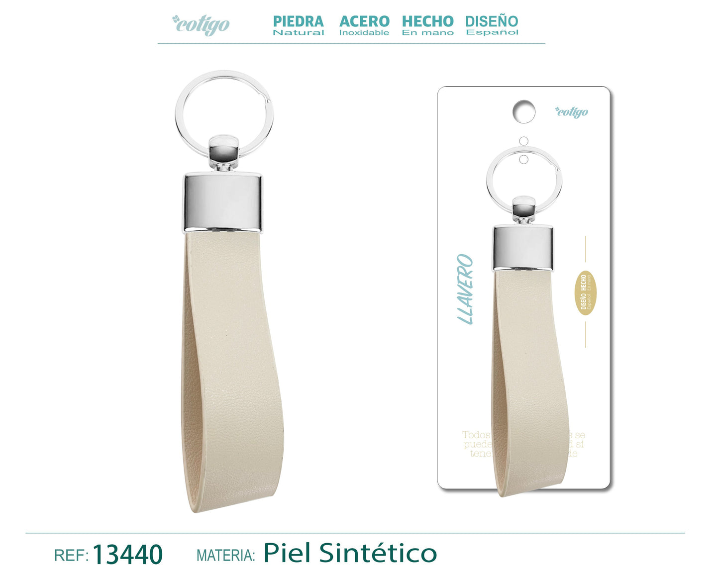 Llavero Cuero sintética
