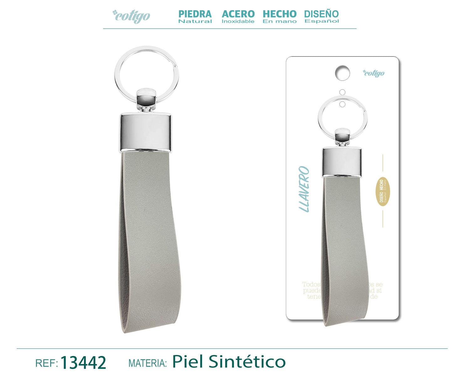 Llavero Cuero sintética - cotigo