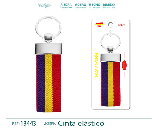 Llavero Bandera Espa?a de Cinta