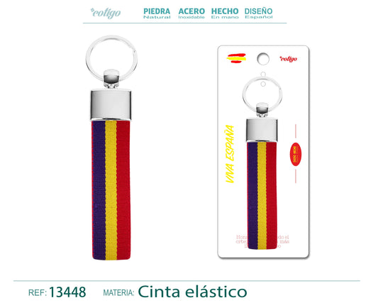 Llavero Bandera Espa?a de Cinta elástica